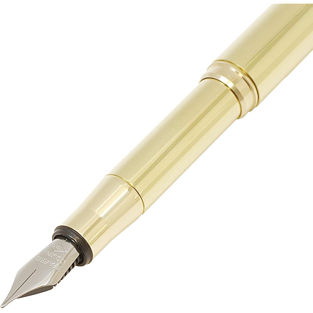 DESIGNPHIL Cestovní společnost Mosazné plnicí pero, Masivní mosaz, 38076006