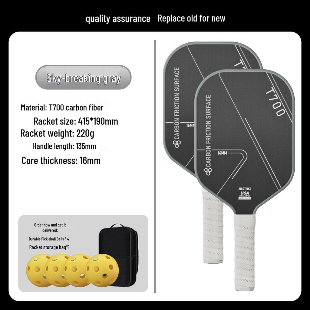 Carbon Fiber Pickleball Paddle Set for Adults & Children