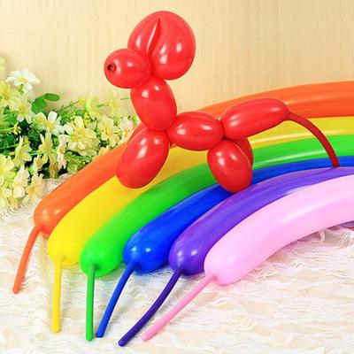 100 globos largos de color macarrón, a prueba de fugas, gruesos, antiexplosiones, elásticos, con forma de animal, para decoración de fiestas de cumpleaños y bodas, globos de látex.