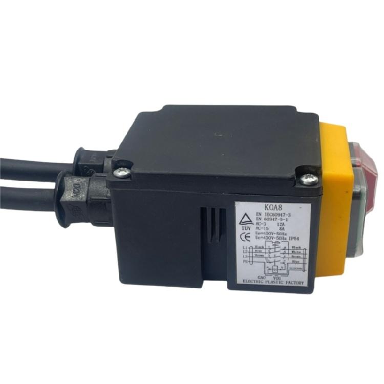 Industrieller Druckschalter Rastend Wasserdicht Elektromagnetischer Schalter Dreiphasenschalter für Motor Start Stopp Betrieb