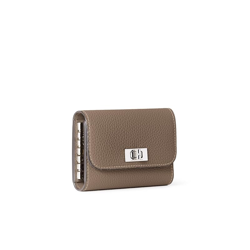 

[BONAVENTURA] beatrice key case Bottarato leather (shrink leather) [Etaupe ] Europe s finest leather genuine leather present new life white day
