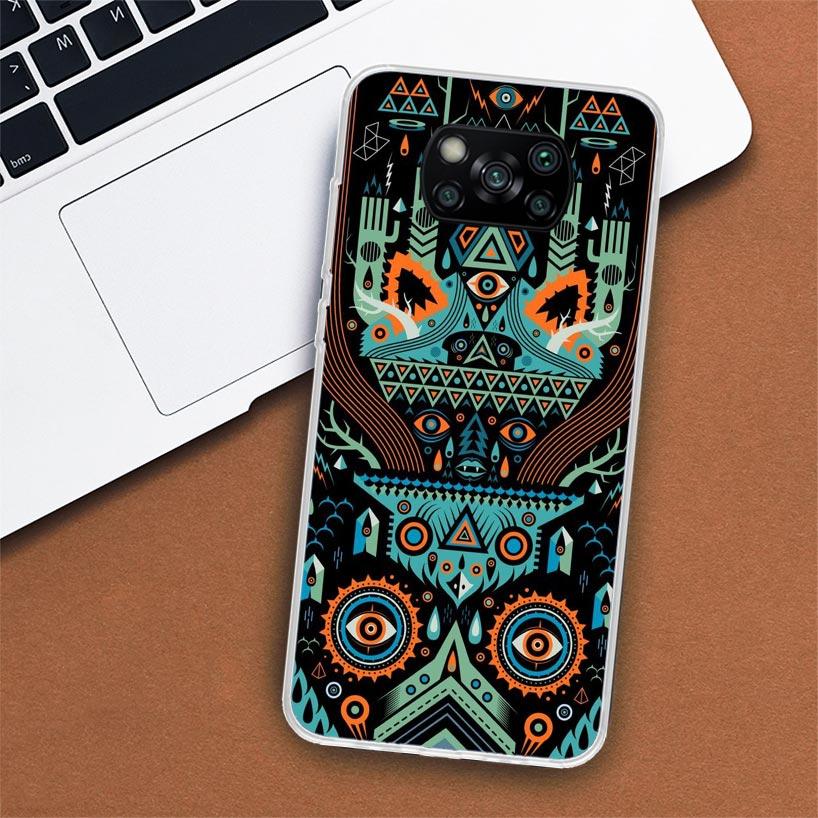 Mayan Stone Totem Pole Phone Case For Xiaomi Poco X3 Nfc X4 Gt X5 Pro M5S M4 M3 M2 F5 F4 F3 F2 F1 Mi Note 10 Fundas Shell