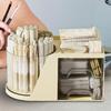 Rotating Desk Organizer Aesthetic Large Capacity With Drawers Space Saving Office Desk Organizer For Art Supplies Makeup Brush