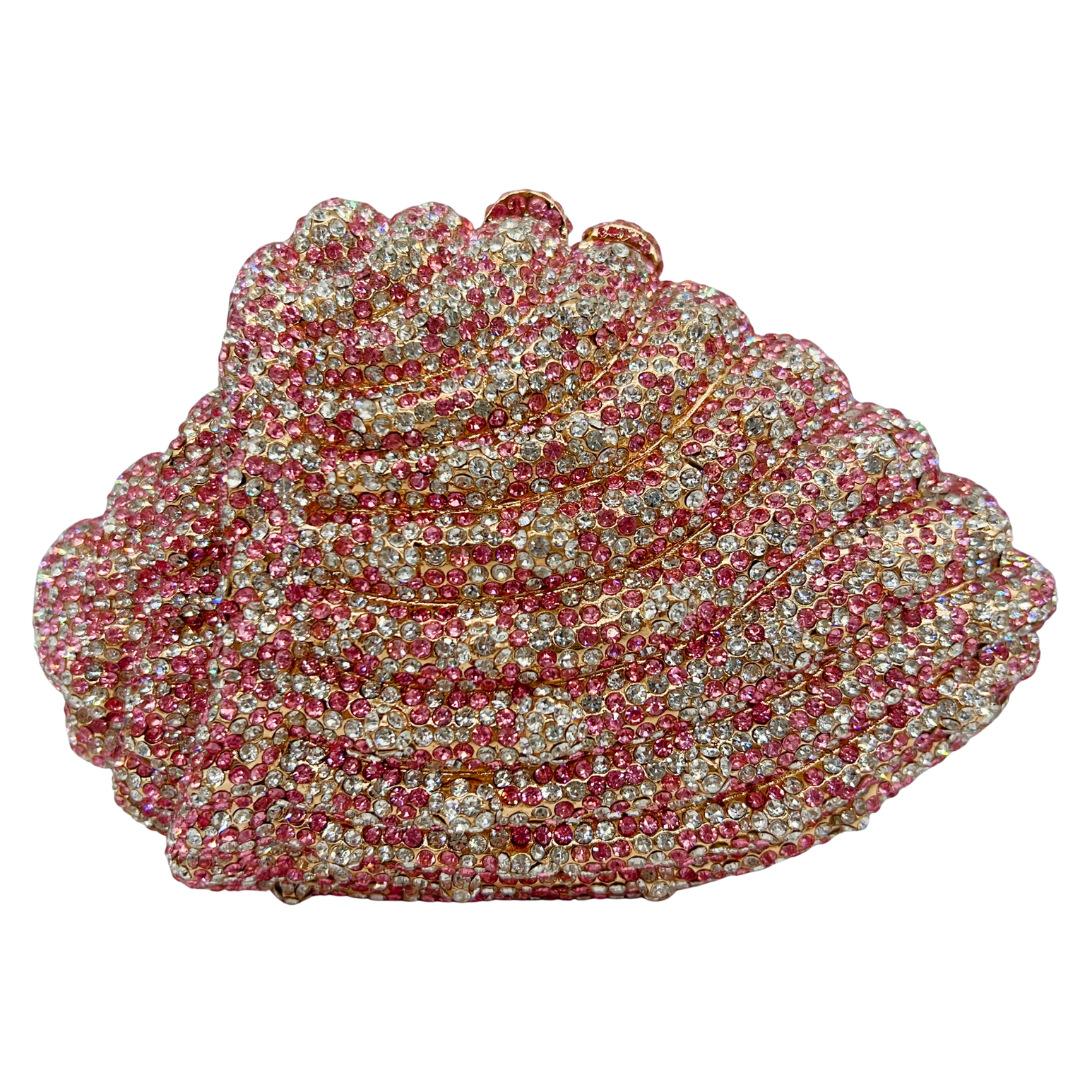 Diamond-encrusted dinner bag Party banquet full of diamonds Evening bag Women s bag розовый