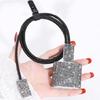 Glittering Rhinestones Charging Protections Case Featuring Soft TPU Shell And Practical Cable Saver For Charging Devices