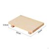 Wood Pedestal Stand Vintage Design Wooden Versatile Rectangular Tray with Feet