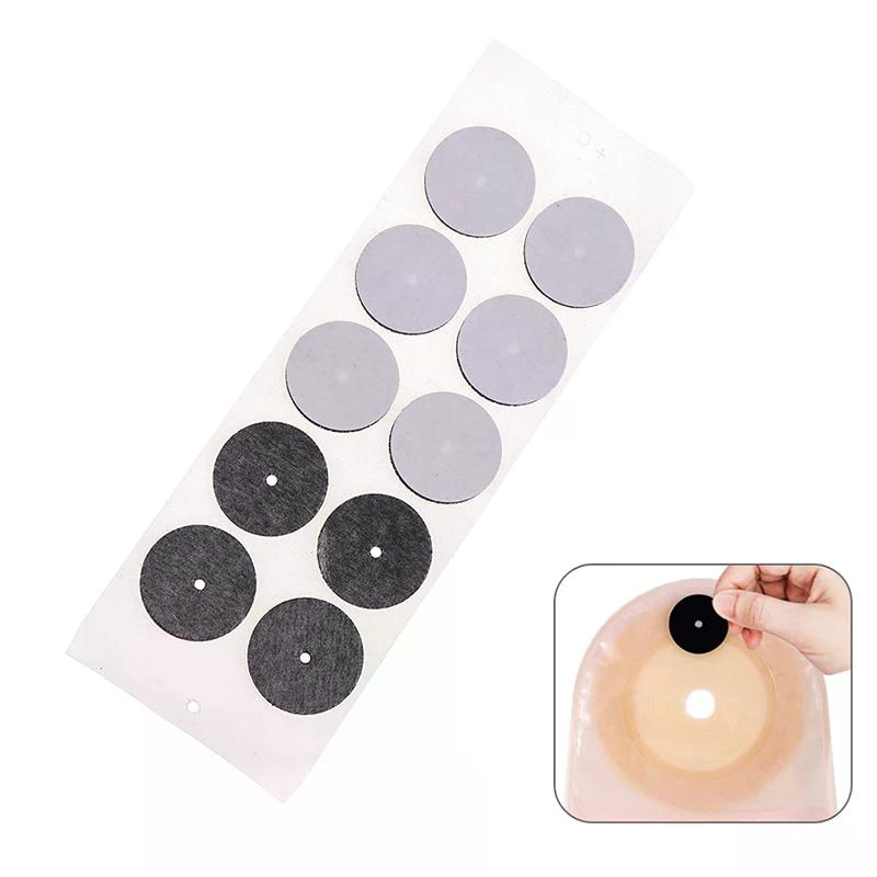 10Pcs Ostomy Bag Activated Carbon Filter Sheets For Anorectal Bag Absorb Exhaust Gas Deodorization