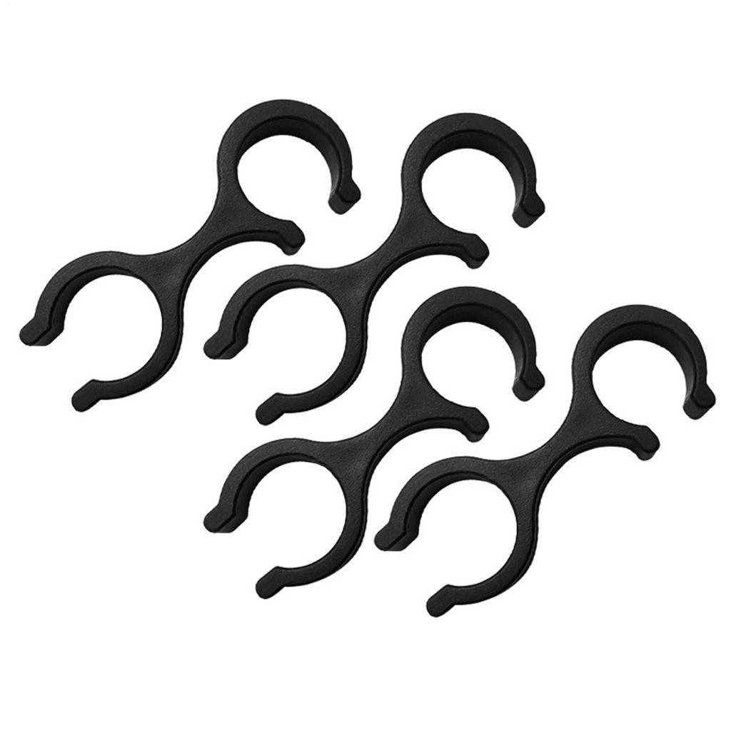 4Pcs Plastic Cable Clips S Shape Walking Stick Accessories Lightweight Reusable Outdoor Gear Trekking Poles Storage Clasps