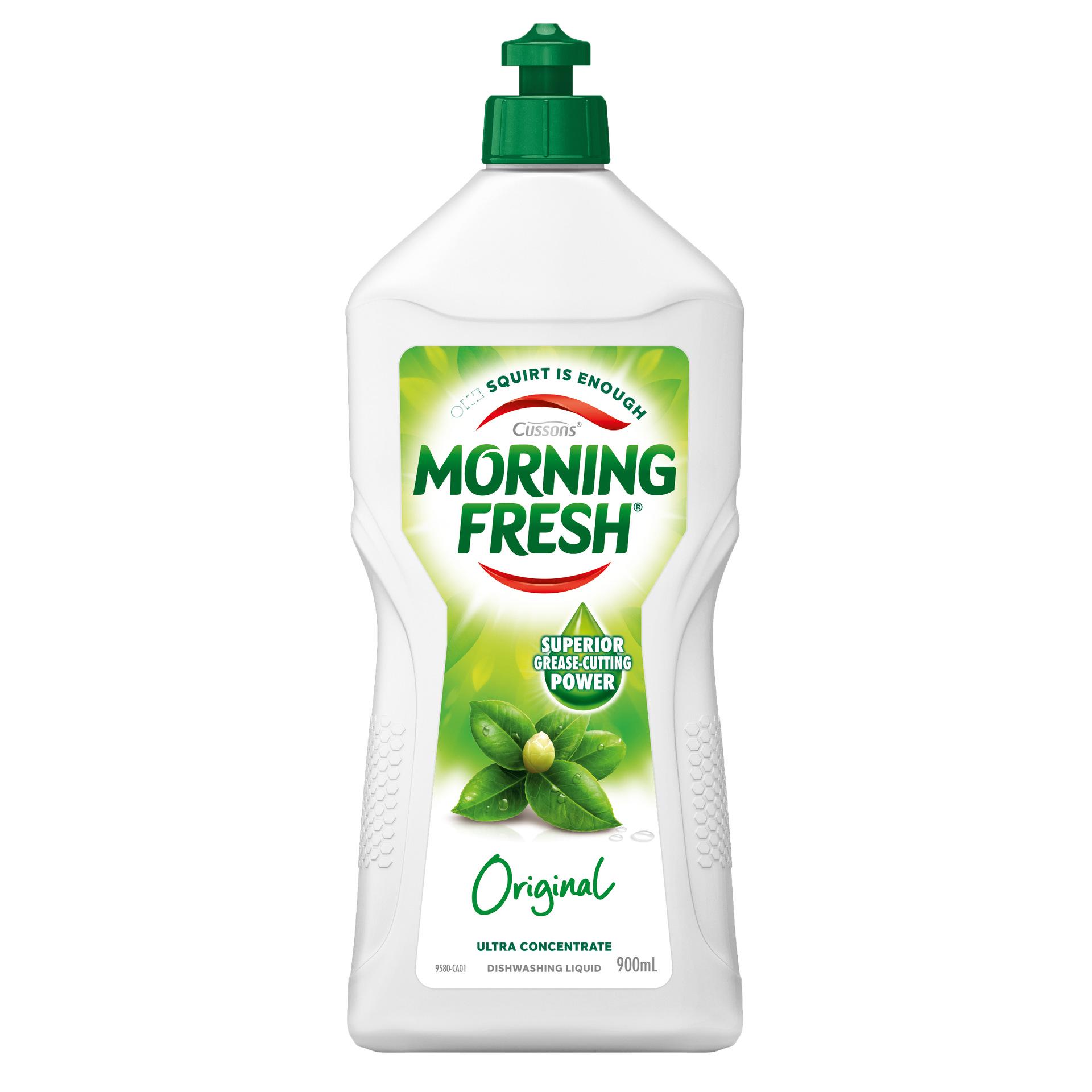 MorningFresh Super Concentrated Dish Soap, Original 900ml - Cleans Tableware, Fruits & Vegetables.