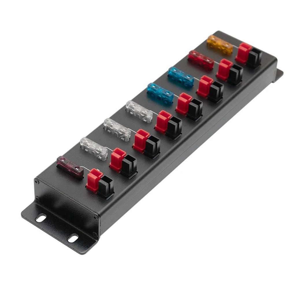AP-8S 8 Channels Power Distributor, 8CH Power Splitter for Radio 8 Port Power Connector Screw Fixing DC 36V 45A