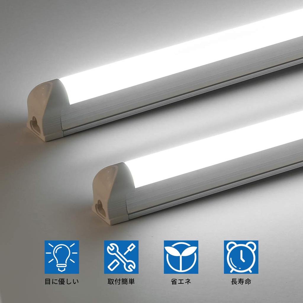 40W LED Fluorescent Light Fixture, Integrated T8 LED Tube, 18W LED, 6000K-6500K Daylight, Ceiling Light, Bar Light, Base Light, 120cm, Fluorescent