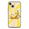 Funny Bite Apple Banana Phone Case Cover for iPhone 17 16 15 14 13 12 11 Pro Max 17 Air Plus Shockproof Soft TPU Shell Funda Bag