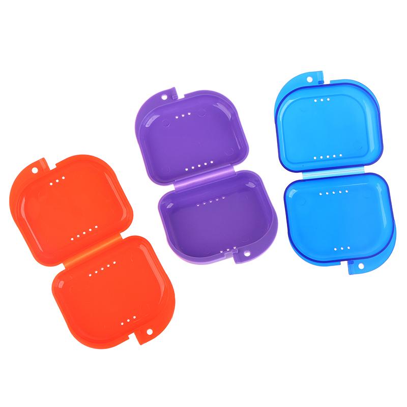 Falsche Zähne Kieferorthopädisches Etui Dentaler Retainer Mundschutz Prothesen Aufbewahrung Kunststoffbox Mundhygieneartikel Organizer Mit Bürste
