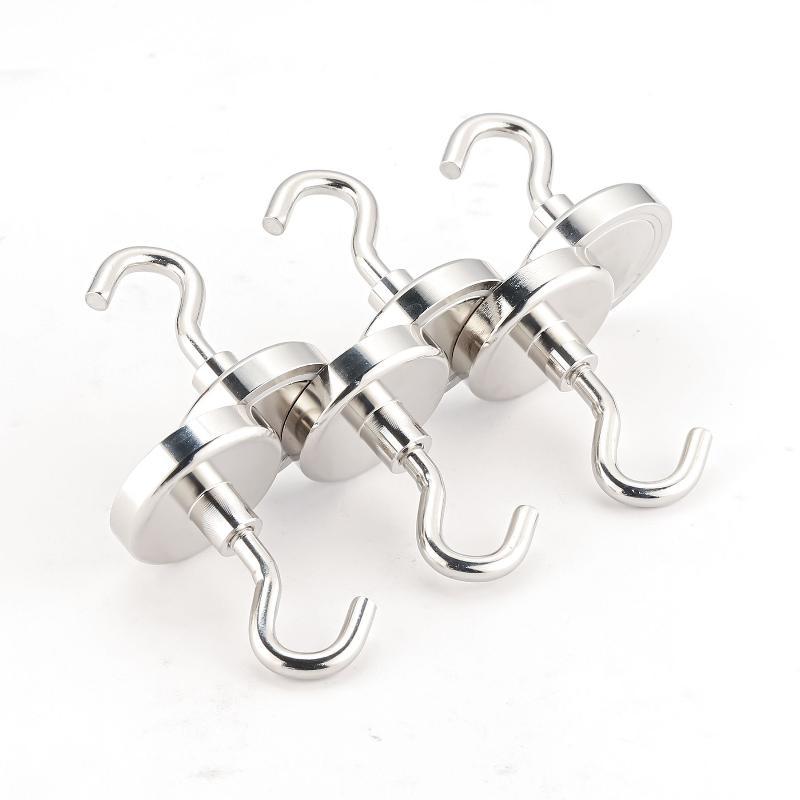 Magnetic Hooks Strong Grip Premium Electroplated Finish No Drill Hooks for Kids Room Toy Hanging Wall Decor Organizer Supplies