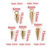 10PCS Stainless Steel Cone Bullet Choker Charms Spike Beads Pendants for Women Man Hoop Earring Necklace Jewelry Making Supplies