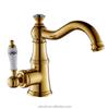 Black Bronze European Golden Hot and Cold Water Faucet Brass Ceramic Handle Wash Basin Vanity Basin Faucets Mixer Sink Tap