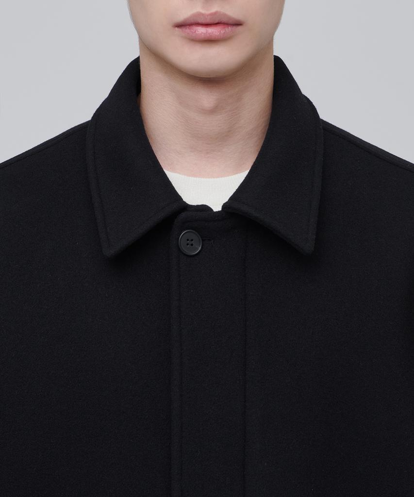 Musinsa Standard Cashmere Blend Oversized Minimal Blouson Jacket [Black]
