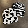 Modern Zebra Knit Cap With High Top Style For Men And Women Warmth And Trendy Autumn Winter Accessory