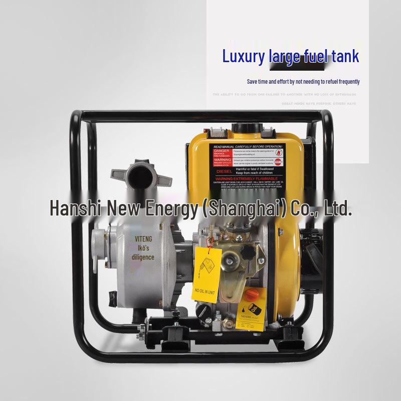2-Inch Diesel Water Pump: 50MM Caliber, High Flow & Reach, Capable of Spraying Up to Six Floors