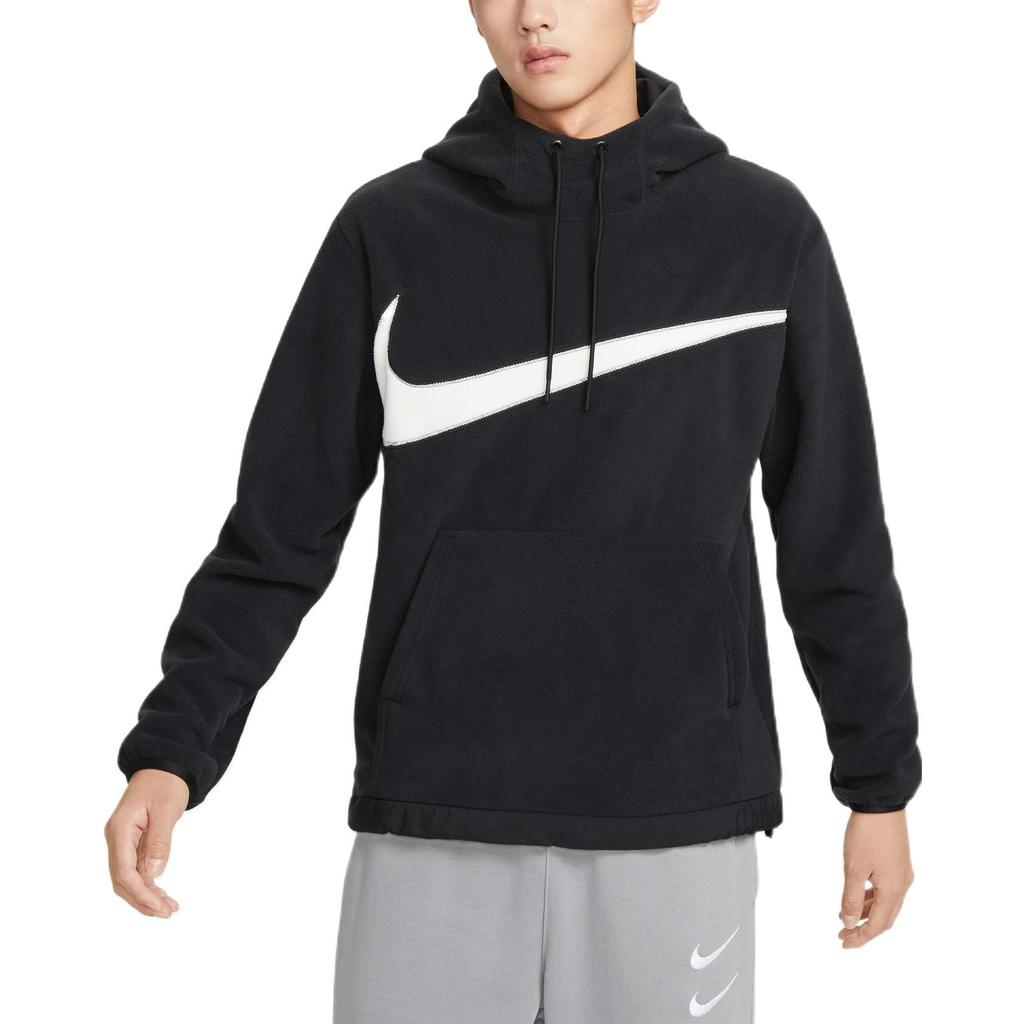 Nike Moletom com Capuz e Bolso Canguru Club Fleece com Contraste e Logotipo Estampado Masculino Preto DQ4897-010