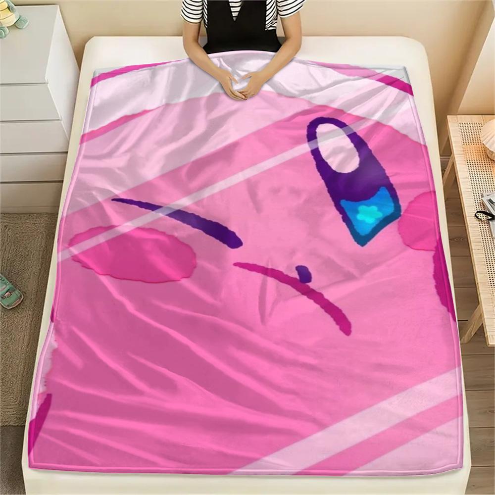 

Kirby2 Quiet Rest Printed Flannel Blanket, Multipurpose Warm Cover for Indoor Space and Outdoor Trip.-TING 75x90cm