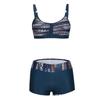 2025 Cross-border Flat-leg Halter Print Slimming Bikini Set