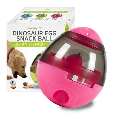 Dingdong Pet Dinosaur Egg Snack Ball 9.5 X 12.5 Cm, Pink, 1 Piece