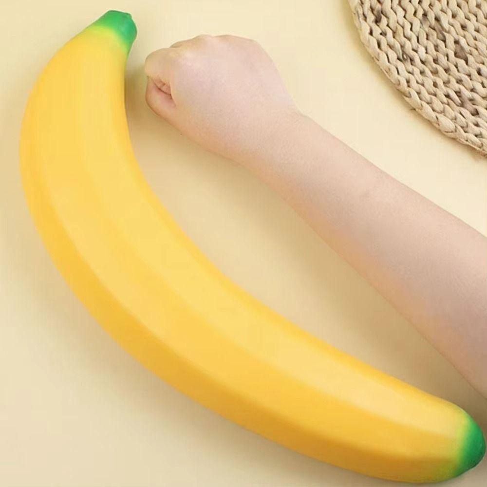 Sensory Simulated Banana Vent Toy Release Hand Slow Rebound Toy ADHD Support