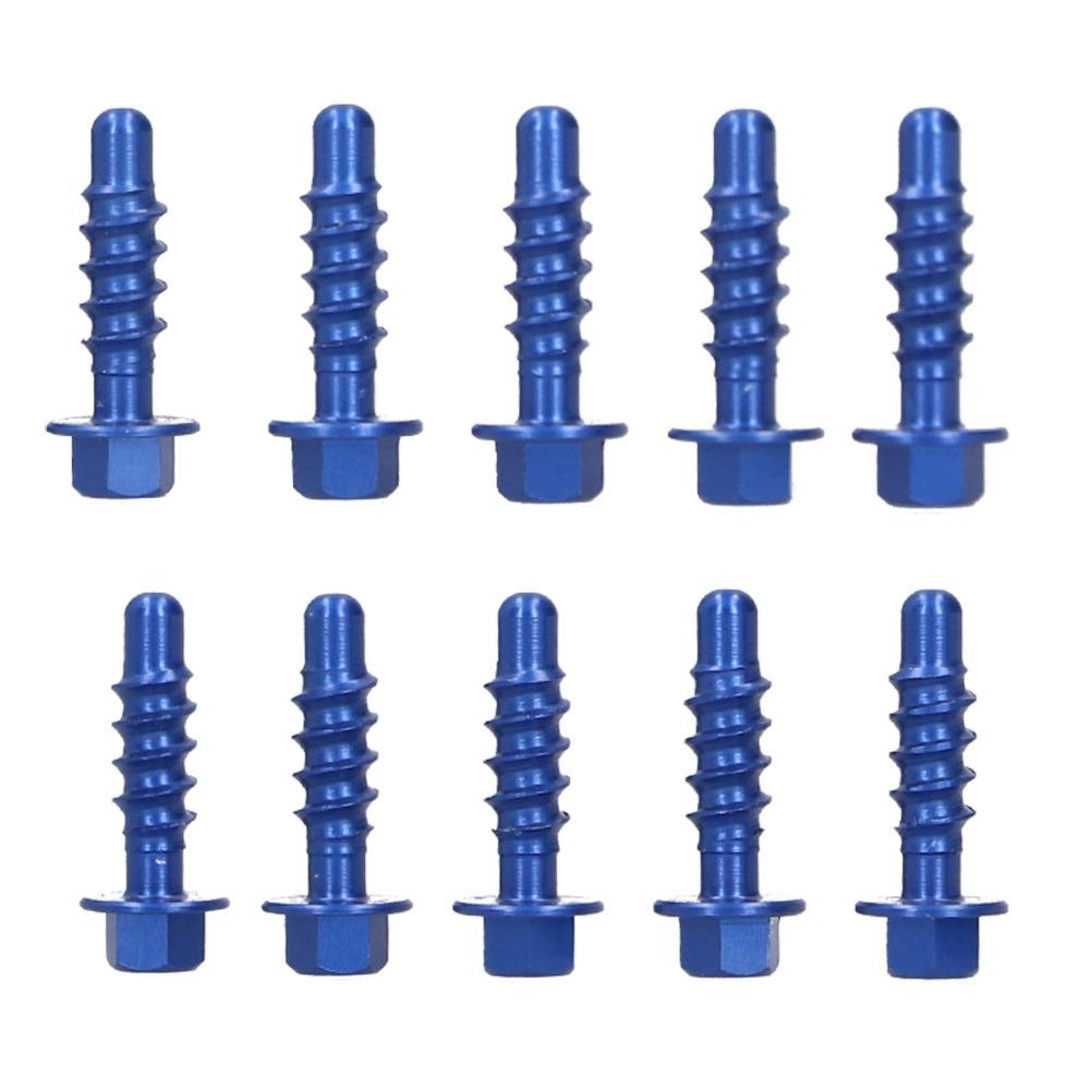 

10pcs Blue Self Tapping Screws Kit Orange Aluminum Alloy Anodized Finish Screws for 125 150 200 EXC XC SXF EXCF XCF 1997-2020 синій