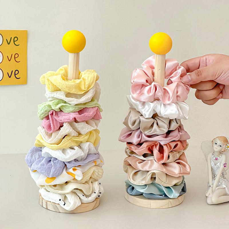 Wooden Hair Accessory Storage Rack for Ties, Headbands & Clips