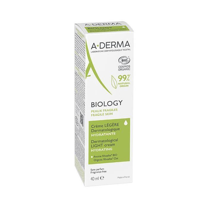 A-Derma Biology Light Dermatological Moisturizing Cream Organic 40ml
