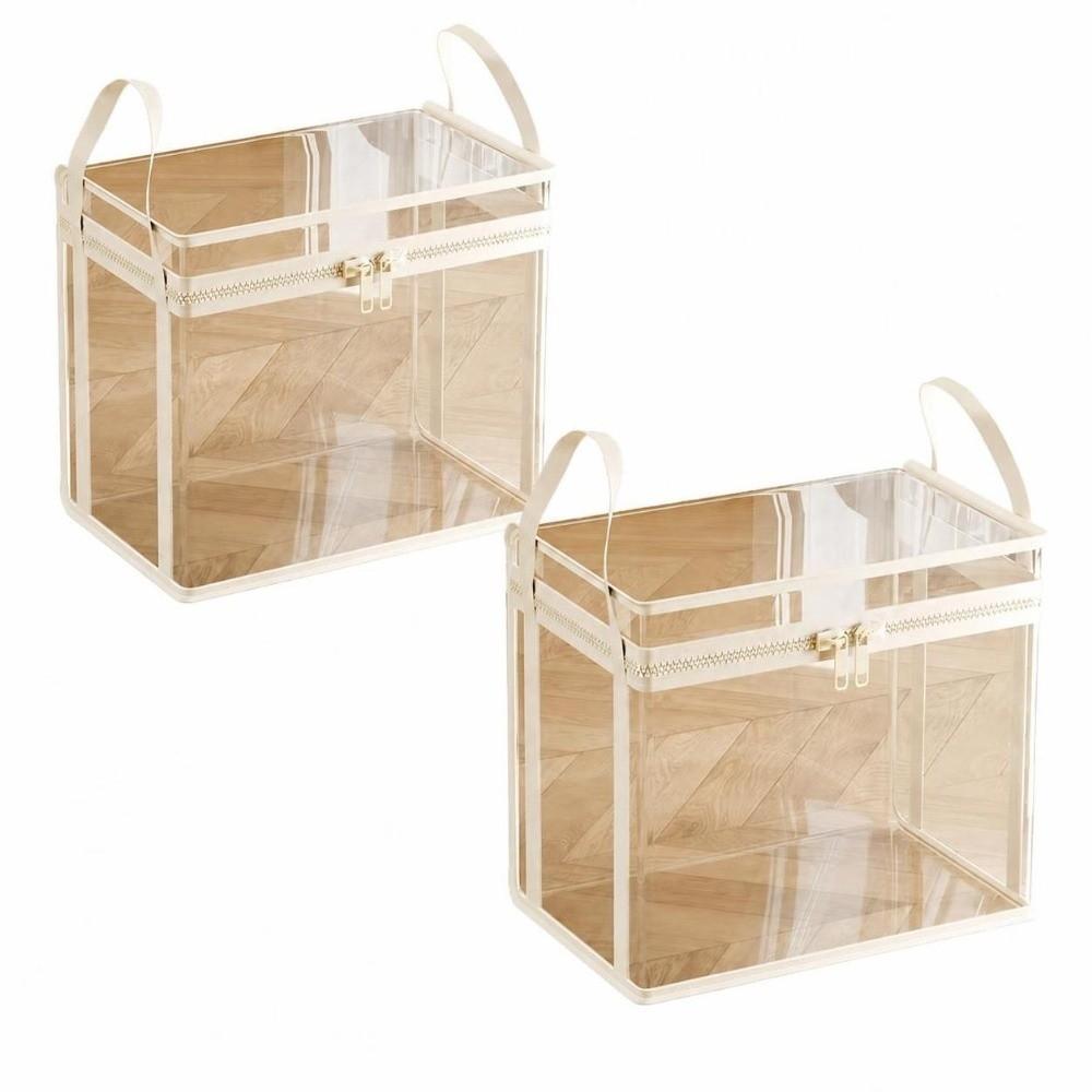 Transparent Doll Storage Bag With Zipper Plush Toy Storage Bag Durable Clear Storage Case