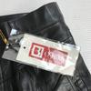 OSHIMA Japan Made Leather Lambskin Riders Pants Black Size 13 Ladies Inseam 69cm(USED)