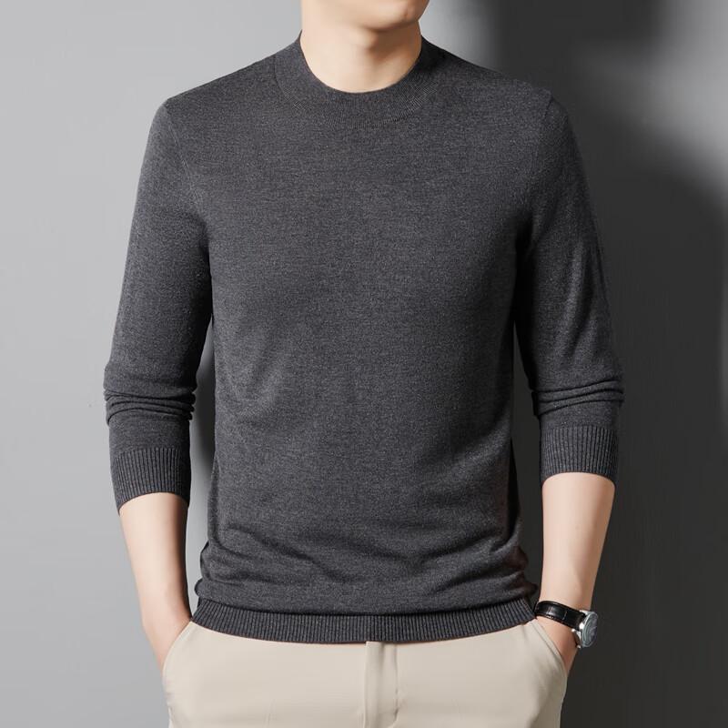 

Мужской однотонный пуловер Yiliteng с круглым вырезом в стиле бизнес-кэжуал 3XL