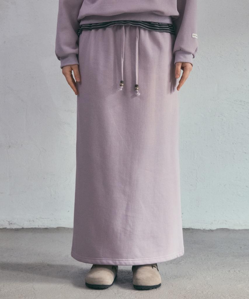 Aueonoseuteljia Cozy Henry Long Skirt_Vintage Pink(O25-Sk21)