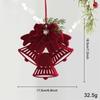 Plastic Tree Topper Wine Red Color Xmas Bell Festive Vibe Hanging Bauble  Xmas Tree Decor