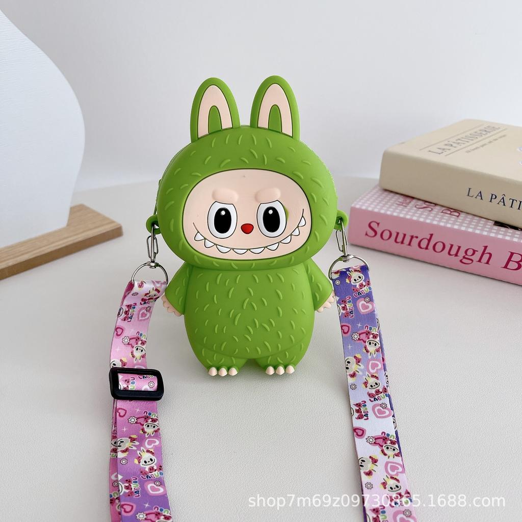 Portofel pentru copii Labubu geantă de umăr pentru studenți geantă de mână geantă pentru copii geantă pentru copii din silicon portofel