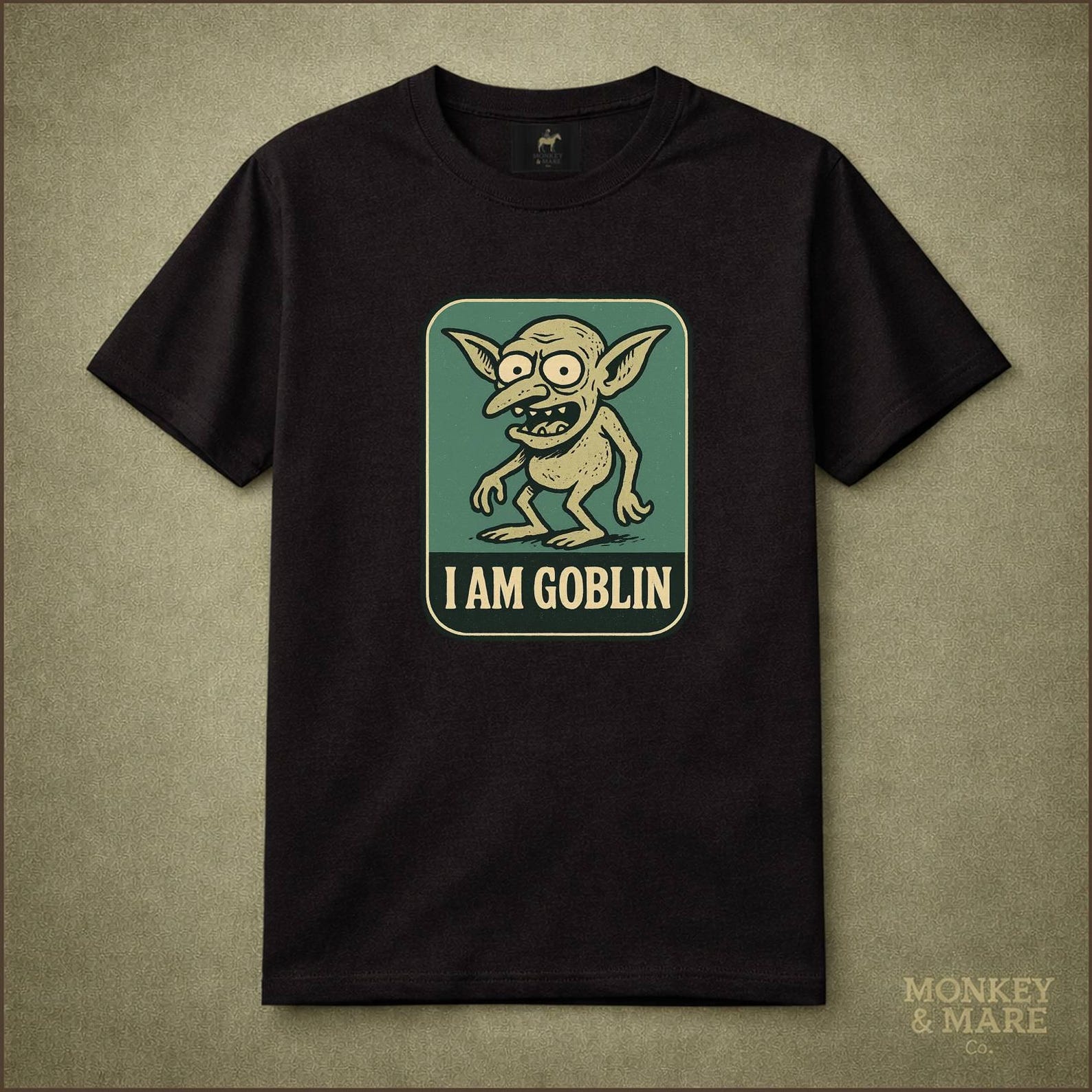 Goblin Mode Shirt, I Am Goblin, Funny Goblincore Weird Creature Graphic Tee XL