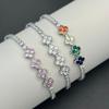 Fashion Zircon Four-Leaf Clover Tennis Bracelet - Luxury Hot Sale