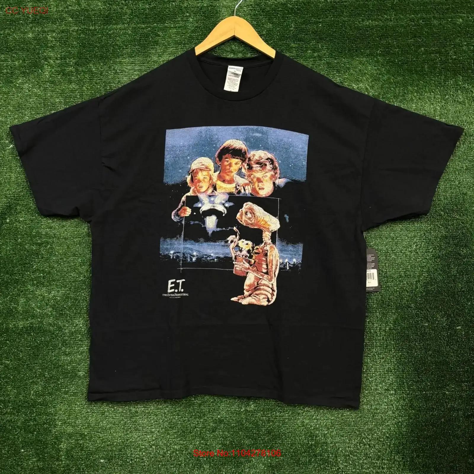 E T the Extra Terrestrial Shirt Size Large vintage Washed Unisex Soft Versatile Stylish Casual Top For Everyday Wear homme S разноцветный