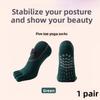 Damen Five-Finger Yoga-Socken Anti-Rutsch Ballettsocken Elastisches Fußgewölbe-Stützband Sorgt für einen sicheren Halt und verhindert ein Abrutschen