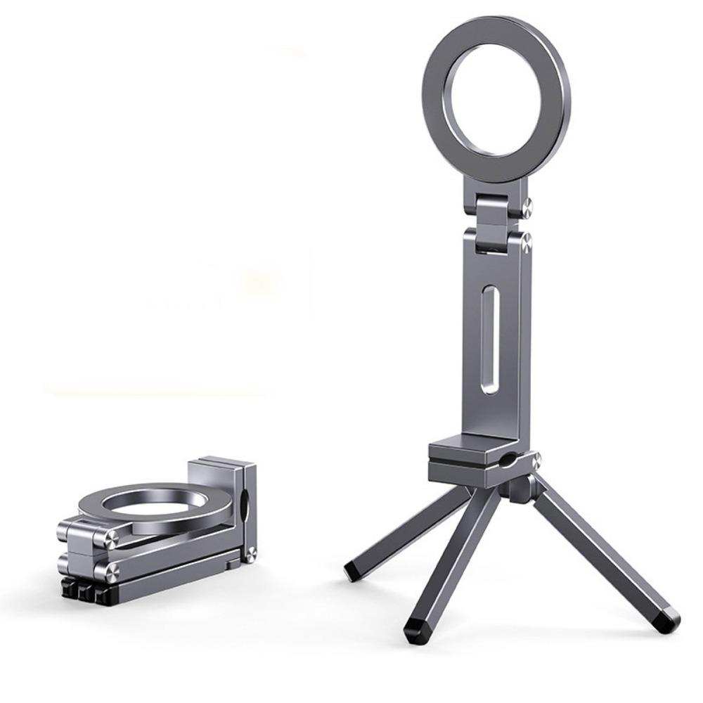 Strong Adsorption Phone Tripod Angle Adjustable Phone Handle Creative Magnetic Phone Holder  Vlog