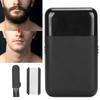 USB Charging Electric Razor Travel Portable Men Foil Shaver Beard Trimmer (Black)