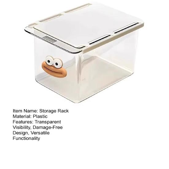 Storage Rack Smooth Pull Transparent Visual Slide Rail Buckle