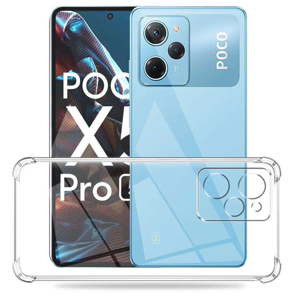 For Xiaomi Poco X5 Pro Case Silicone Soft Shockproof Transparent Cover For Poco X5 Clear Phone Case For Poco X5 Pro Funda Coque