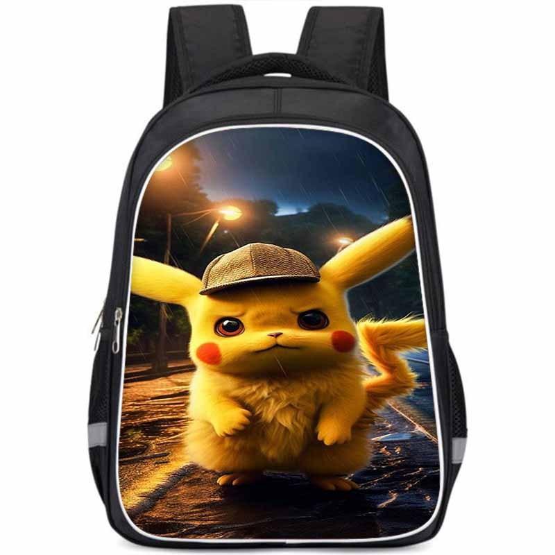 Pikachu Large Capacity Lightweight 3d Oxford Cloth Kids Backpack For School Education