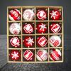 16pcs Red White Electroplated Hanging Balls Shatterproof Merry Christmas Decor  Party Favors