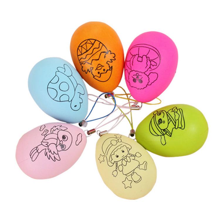 DIY Easter Egg Painting Kit for Children - Plastic Simulation Eggs with Baby Pen