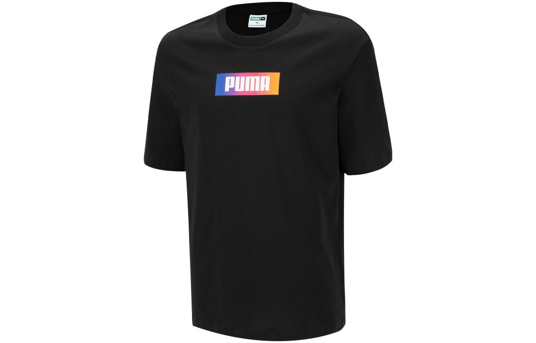 PUMA Set in Sleeve T Shirt Unisex Black 623147-01 M