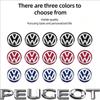 10/5Pcs 14MM Car Remote Key Badge Emblem Metal Logo Stickers For VW GTI Polo Golf Passat Tiguan Arteon Touareg CC Taigo Hub Cap